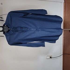 NWOT, Girl's Petite Arizona Jean Co Shirt Dress, Med Denim Blue, Size 18P